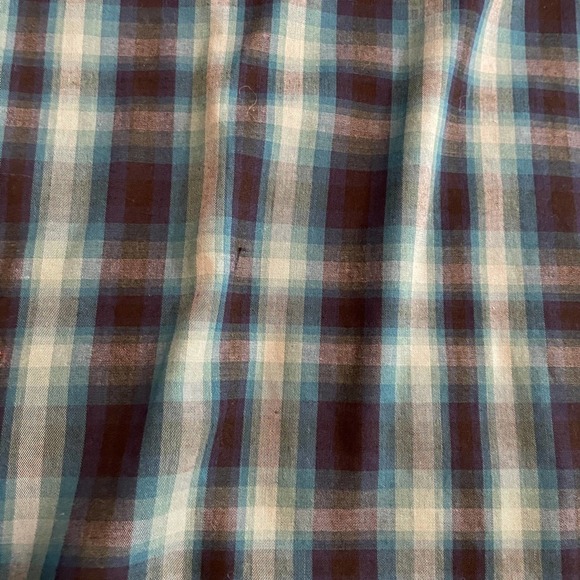 Pendleton Frontier Shirt Long Sleeve Snap Western Blue Green Plaid Mens Medium - Picture 6 of 11